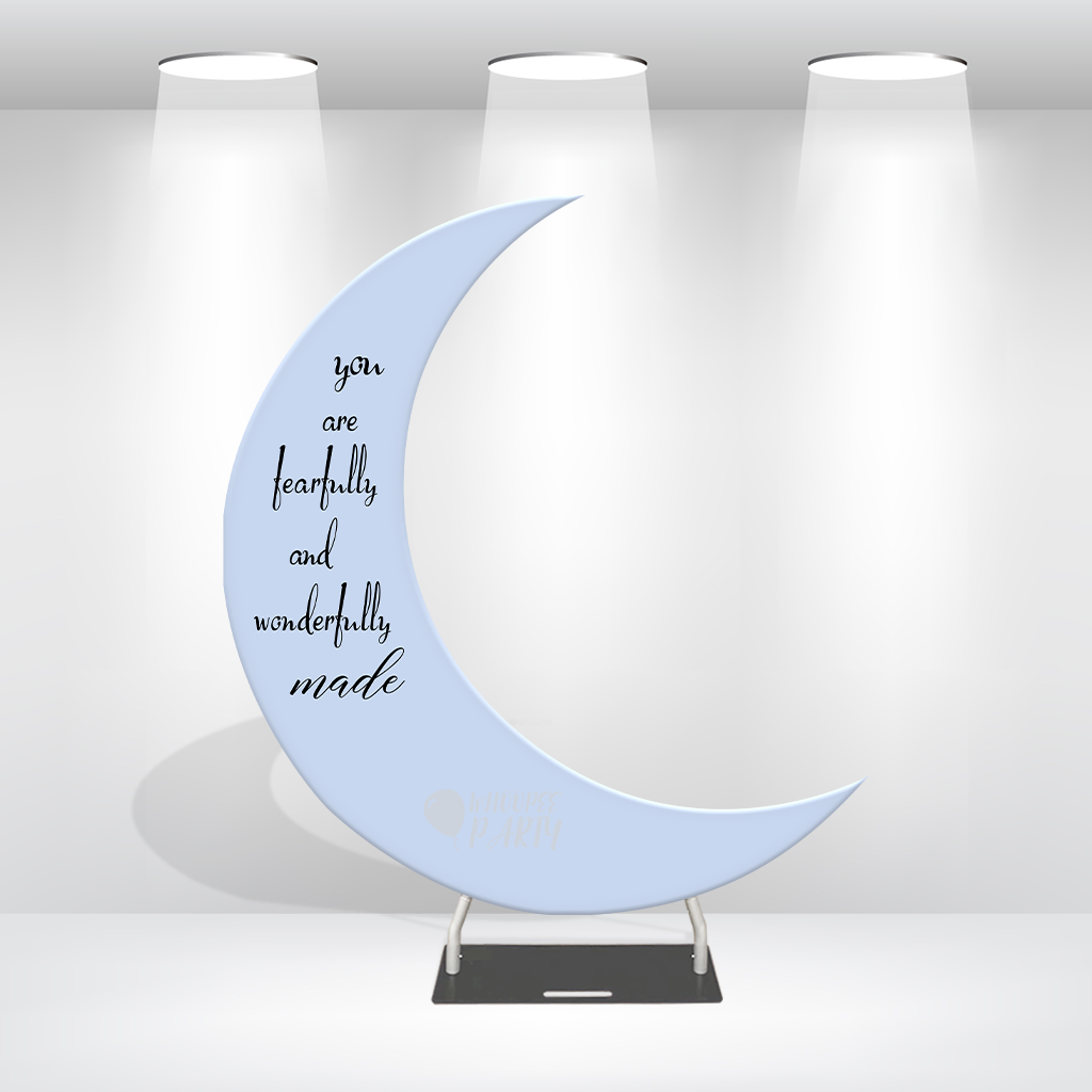 6.5ft Crescent Half Moon Shape Arch Backdrop Stand For Wedding Birthday Baby Shower