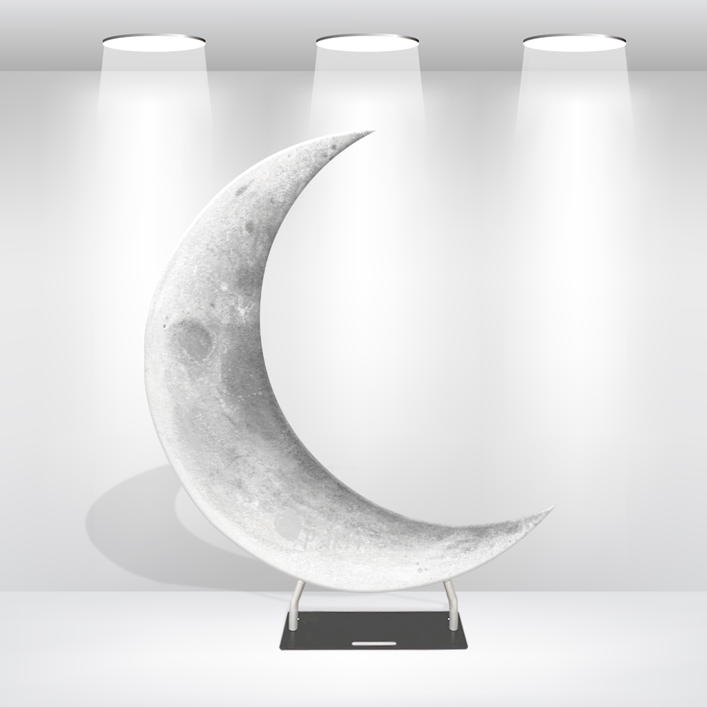 6.5ft Crescent Half Moon Shape Arch Backdrop Stand For Wedding Birthday Baby Shower