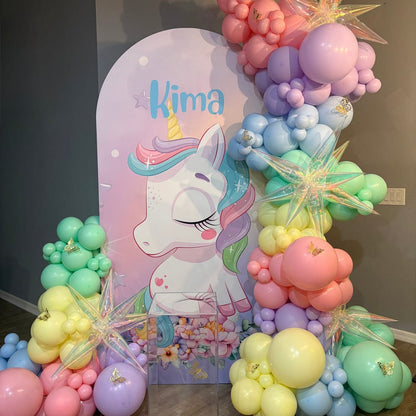 4*7Ft Aluminum Arch Backdrop Stand For Birthday Wedding Party Decoration