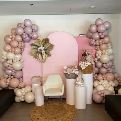 Aluminum Alloy Chiara Arch Backdrop Wall Stand And Cover Set For Baby Shower Birthday Wedding Party Decoration