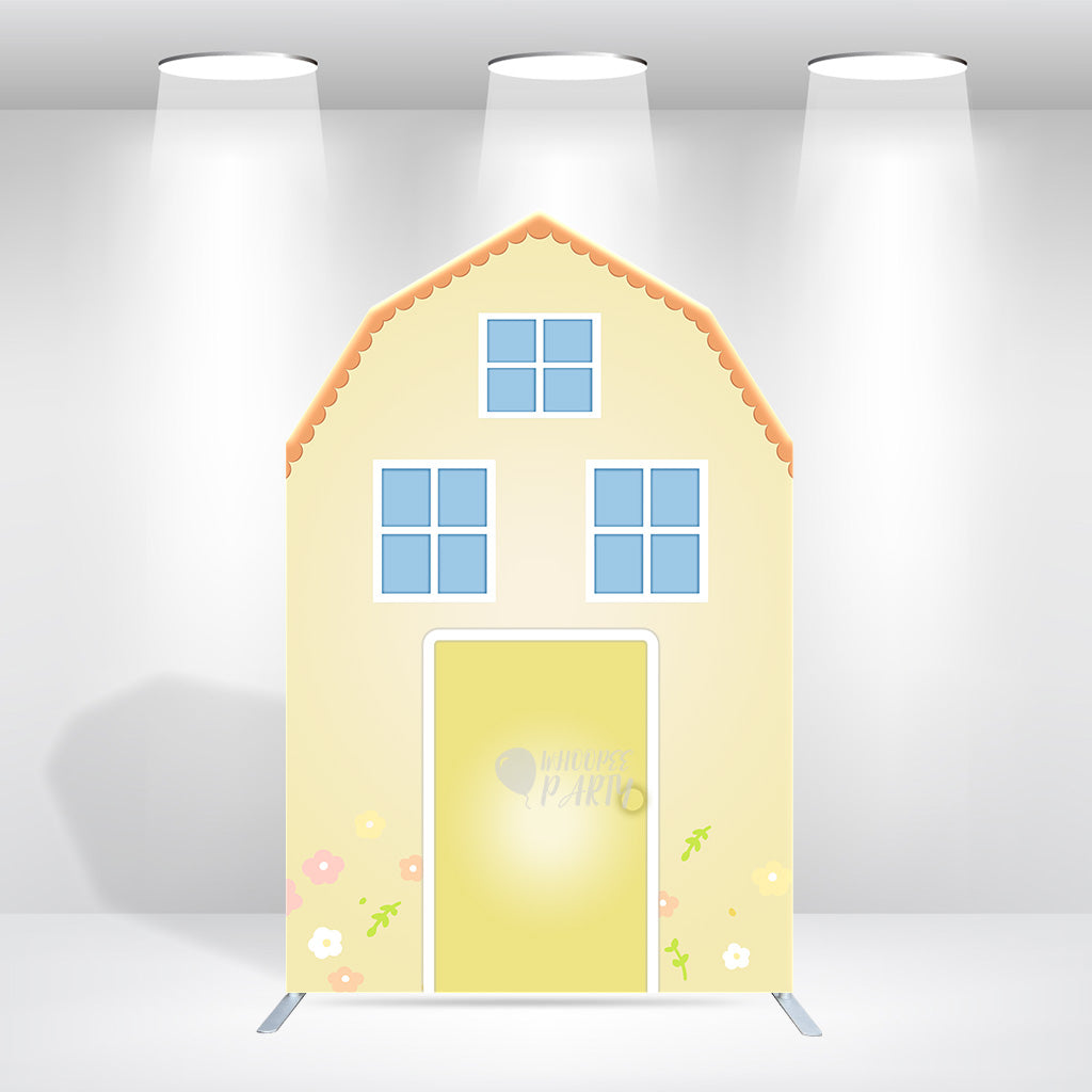 5.25x8.14ft Farm Theme Birthday Baby Shower Party Decoration Barn Arch Backdrop Wall Stand