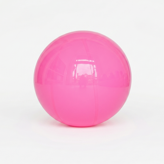 Large Matte Inflatable Balls Pink PVC Reusable Event Decor for Party & Wedding