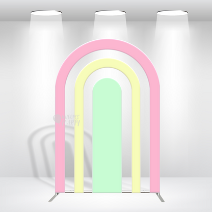 Rainbow Multi-Tier Arch Backdrop Wall Stand Made Of 32mm (Not 25mm) Diameter Aluminum Alloy Tube