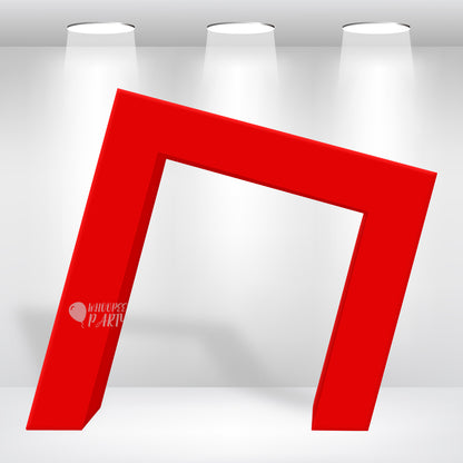 Slanted Square 3D Arch Backdrop Stand For Birthday Wedding Party Decoration Made of Aluminum Alloy Tube