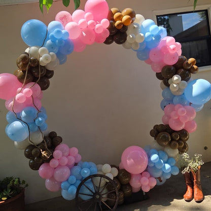6ft 6.5ft Aluminum Alloy tube Round Circle Backdrop Stand For Wedding Birthday Baby Shower