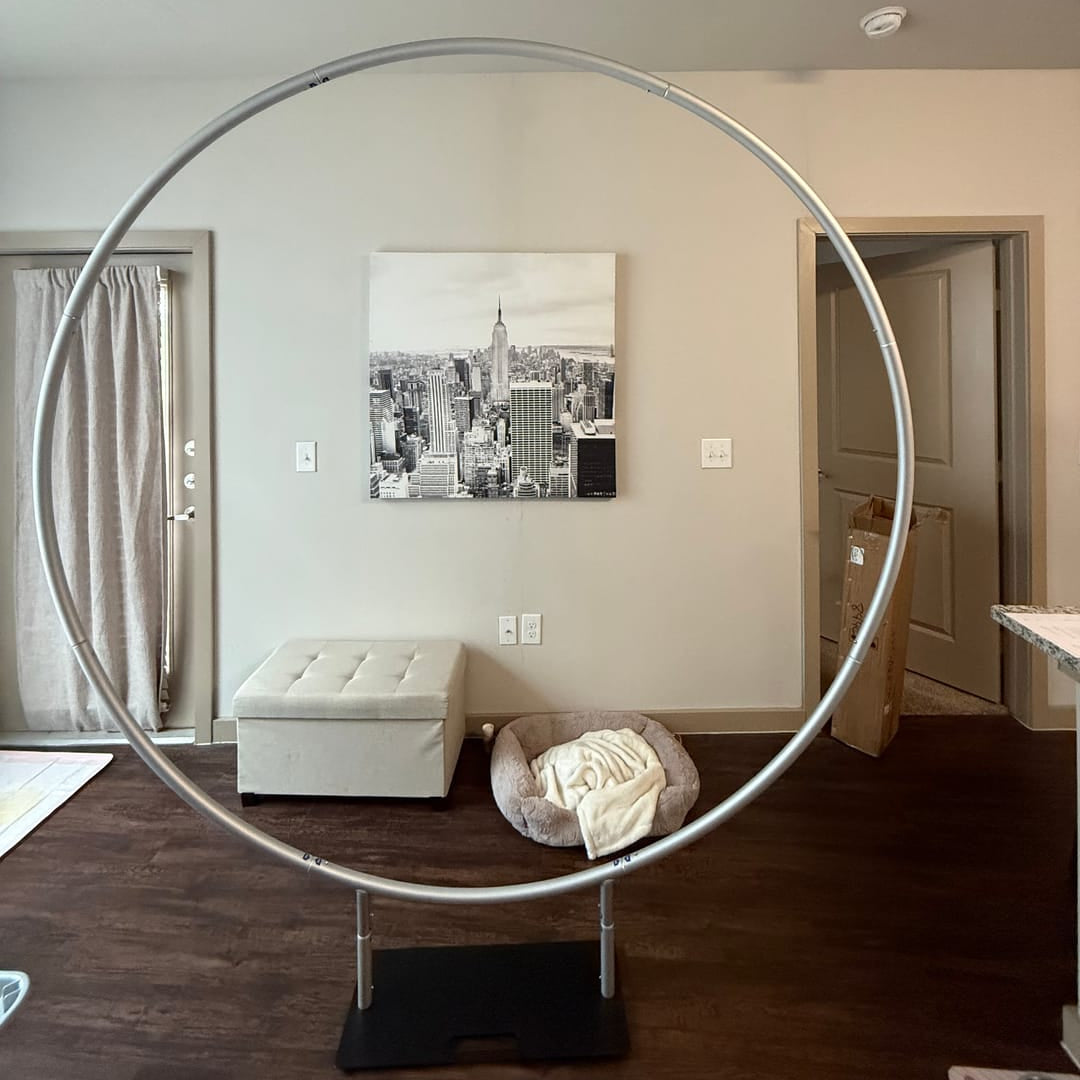 round circle balloon ring hook stand