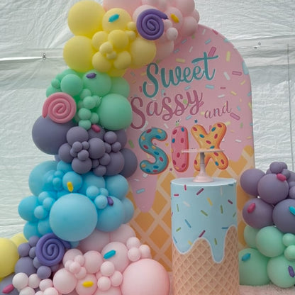 4*7Ft Aluminum Arch Backdrop Stand For Birthday Wedding Party Decoration