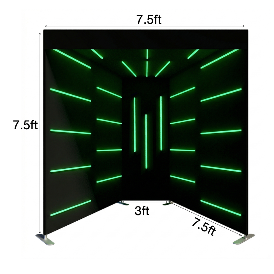 VOGUE LED Video Photo Booth Enclosure