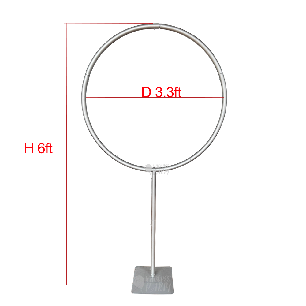 Arco de globos redondo de flores de 1 m: construye 4 formas: signo de interrogación, luna, círculo y semicírculo