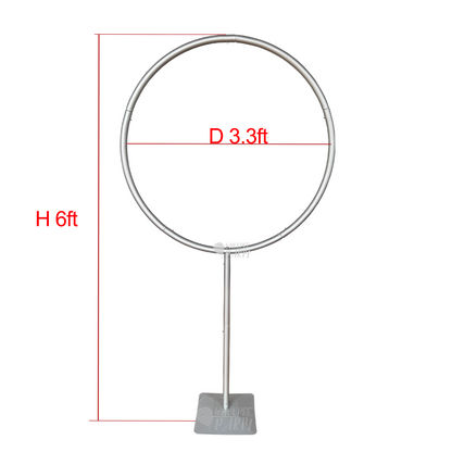 Arco de globos redondo de flores de 1 m: construye 4 formas: signo de interrogación, luna, círculo y semicírculo