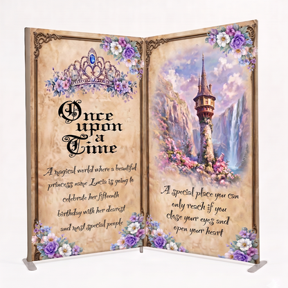 8ft by 8ft Open Book Backdrop Cover With Stand – Turn Every Event Into a Story