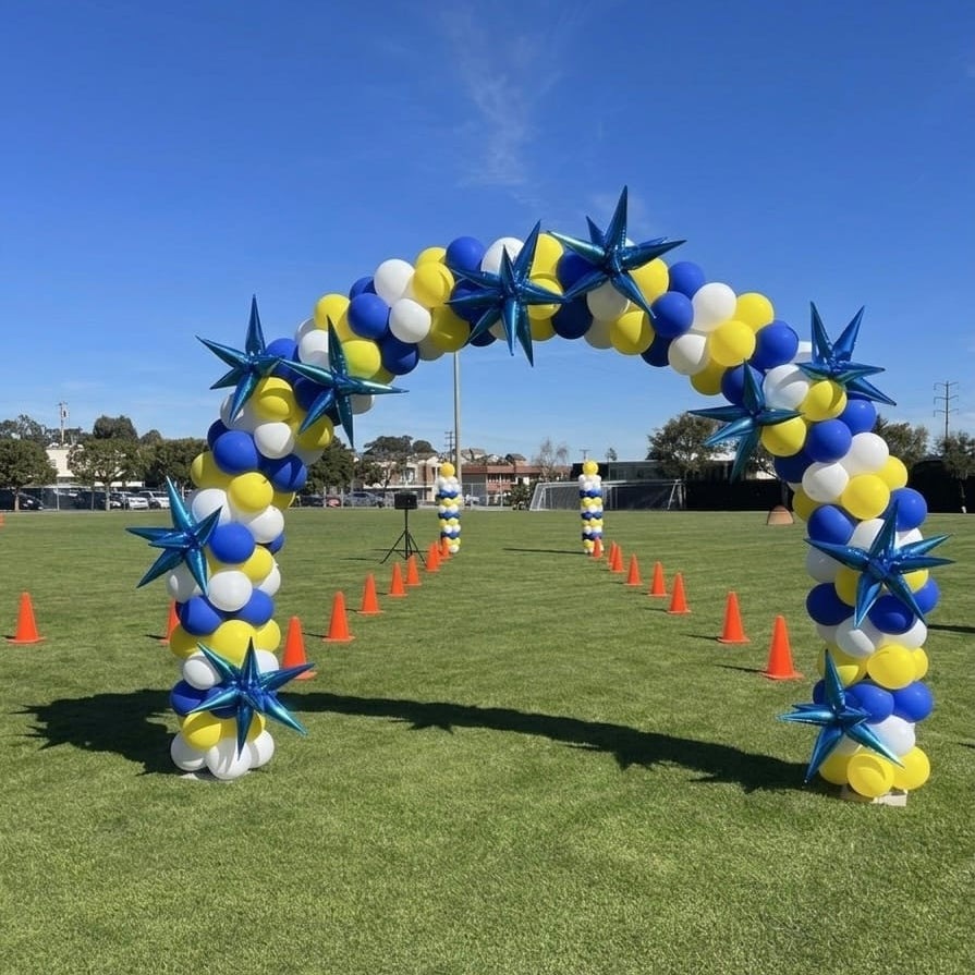 10x8ft Aluminum Alloy Tube Arch Balloon Flower Stand For Wedding Birthday Baby Shower