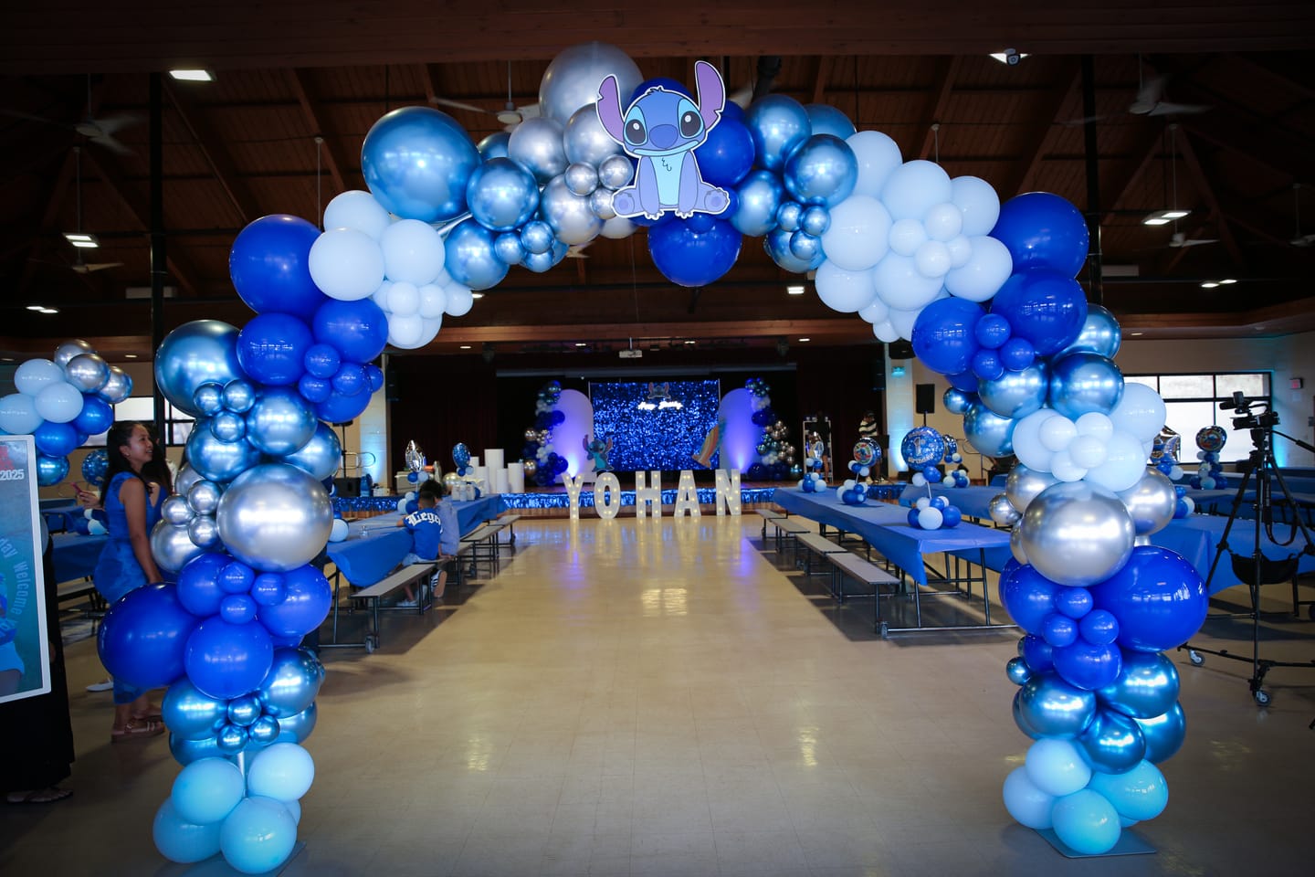 Soporte para globos y flores de aleación de aluminio de 10 x 8 pies para bodas, cumpleaños y baby showers.