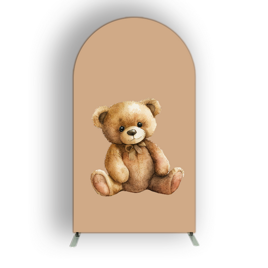 4*7ft Teddy Bear Party Event Decoration Arch Wall Cover With Stand