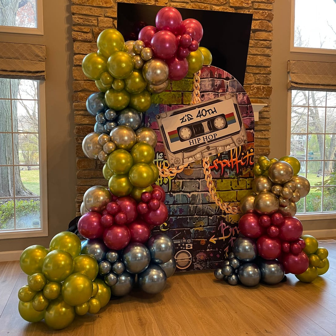 4*7Ft Aluminum Arch Backdrop Stand For Birthday Wedding Party Decoration