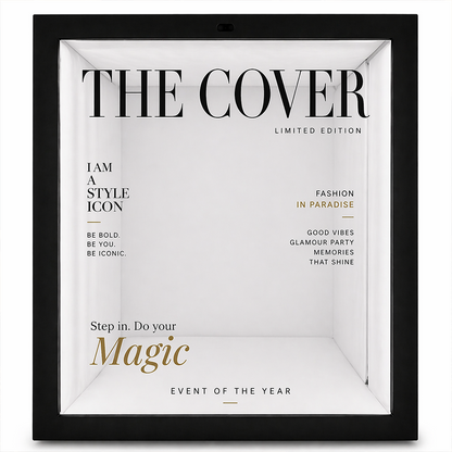 6.5x7.5ft Walk-In Party Magazine Photo Booth Box Turn Every Guest Into a Cover Star