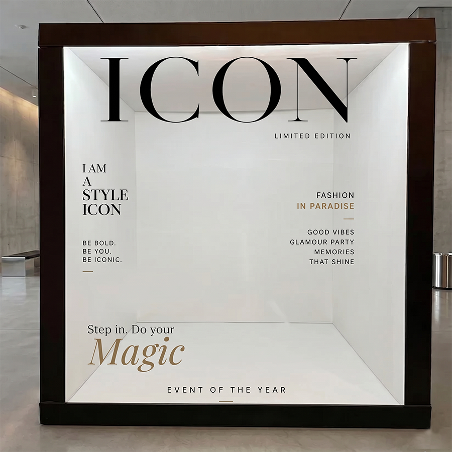 6.5x7.5ft Walk-In Party Magazine Photo Booth Box Turn Every Guest Into a Cover Star