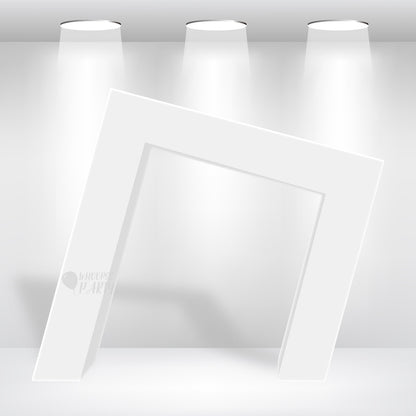 Slanted Square 3D Arch Backdrop Stand For Birthday Wedding Party Decoration Made of Aluminum Alloy Tube