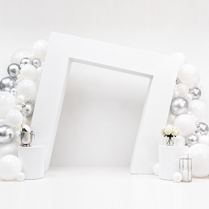 Slanted Square 3D Arch Backdrop Stand For Birthday Wedding Party Decoration Made of Aluminum Alloy Tube