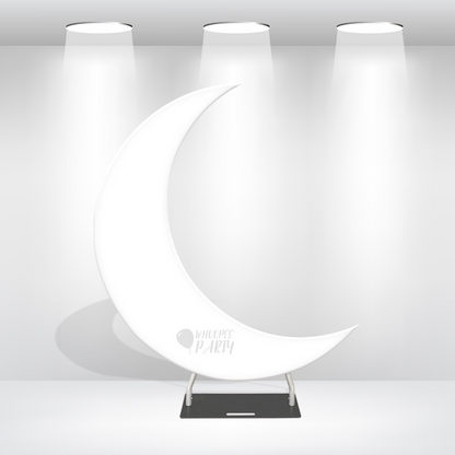 6.5ft Crescent Half Moon Shape Arch Backdrop Stand For Wedding Birthday Baby Shower