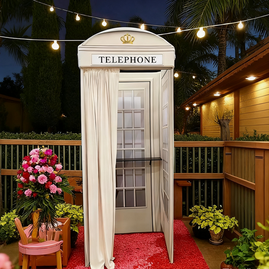 Telephone Booth Party Photo Booth Birthday Backdrop Stand