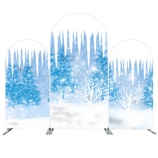 Winter Wonderland  Party Arch Backdrop Wall Cloth Cover