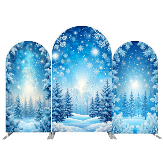 Winter Wonderland  Party Arch Backdrop Wall Cloth Cover