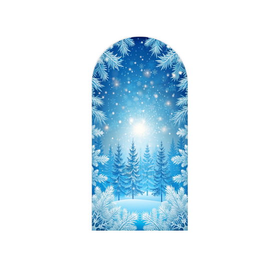 Winter Wonderland  Party Arch Backdrop Wall Cloth Cover