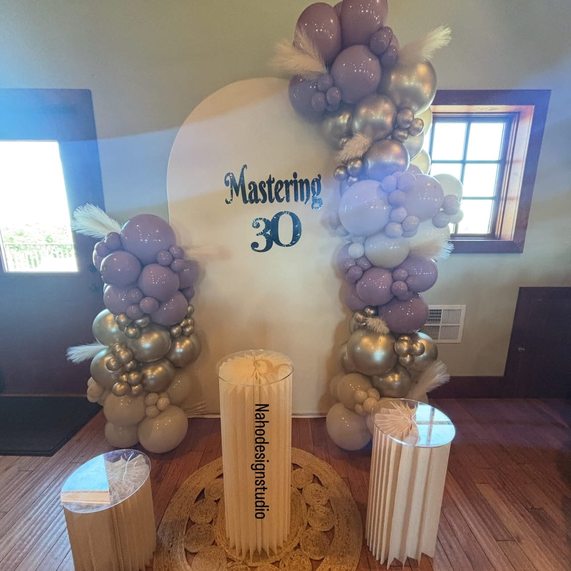 4*7Ft Aluminum Arch Backdrop Stand For Birthday Wedding Party Decoration