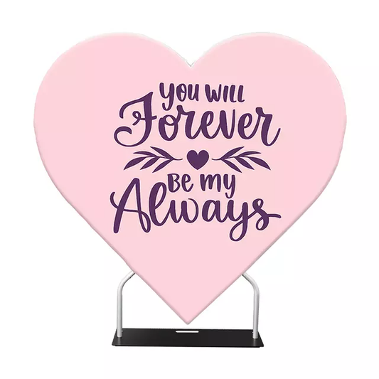 Valentine's Day Heart Shape Backdrop Cover