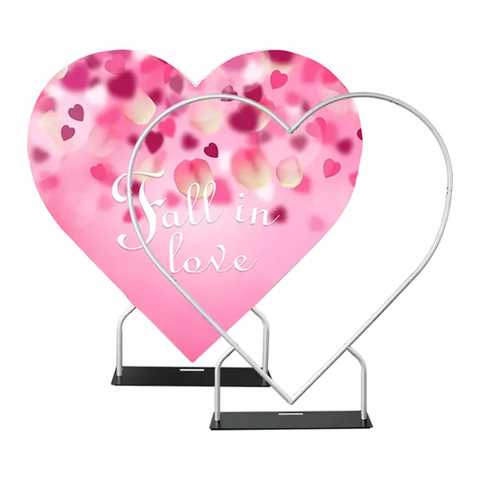 Valentine's Day Heart Shape Backdrop Cover