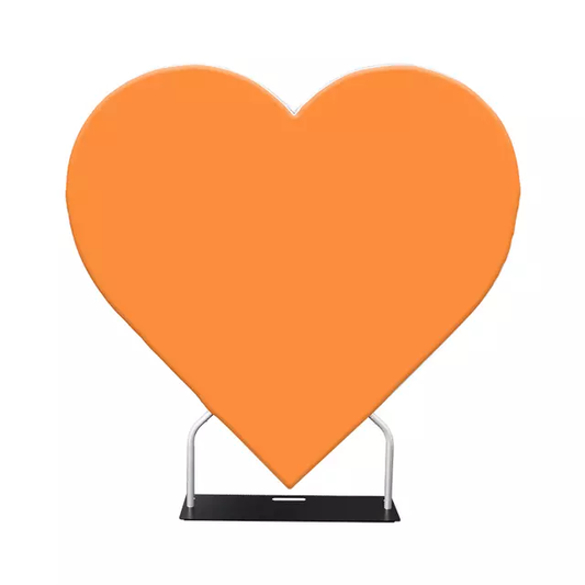 Mather's Day Heart Shape Backdrop Cover With Stand