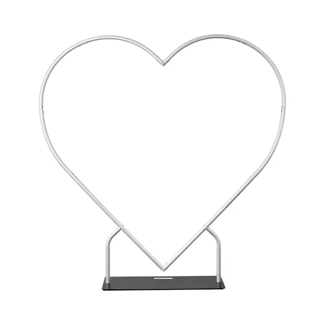 Heart Shape Aluminum Backdrop Stand For Birthday Wedding Mather's Day