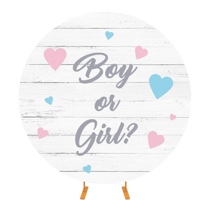 Boy or Girl Gender Reveal Party Backdrop