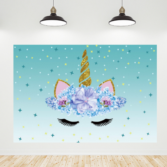 Unicorn Birthday Baby Shower Party Wall Banner