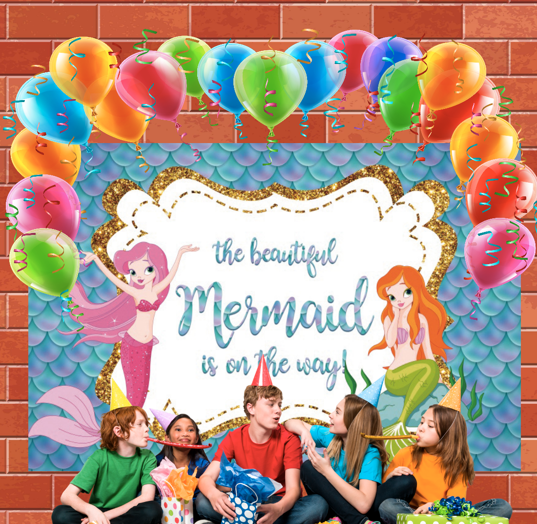 The Beautiful Mermaid Is On The Way Background Banner