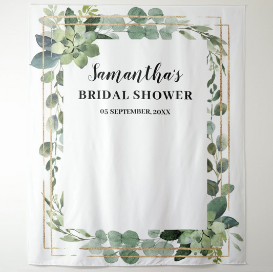 Wedding Bridal Shower Decoration Fabric Backdrop