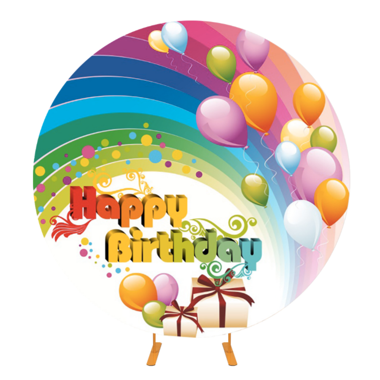 Round Background Cover For Birthday Party