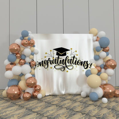 Graduation Party Decoration Fabric Backdrop