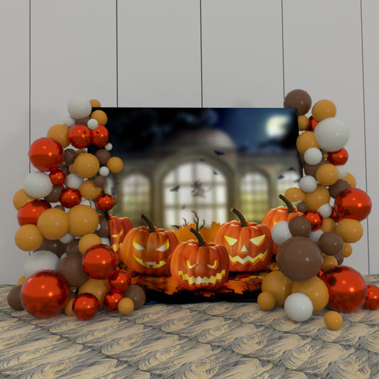 Pumpkin Halloween Decoration Fabric Backdrop