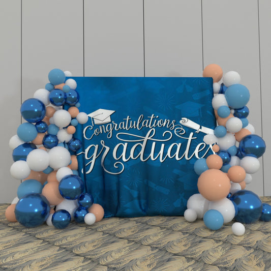 Graduate Graduation Party Decoration Fabric Backdrop