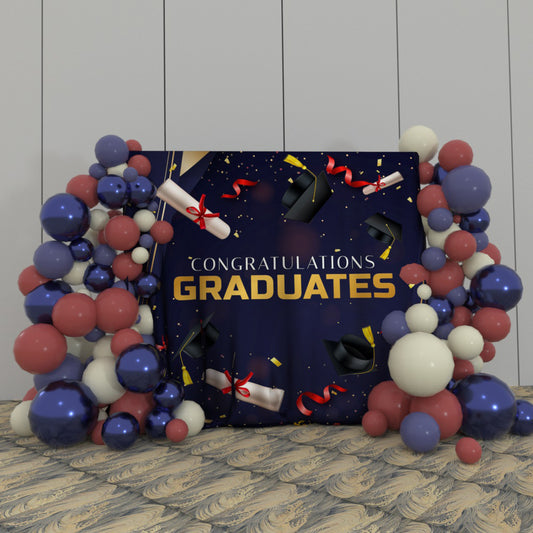 Congratulation Graduate Graduation Party Decoration Fabric Backdrop