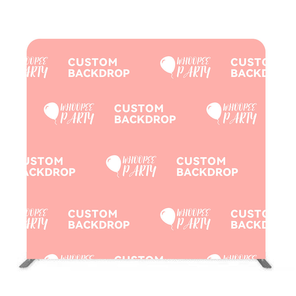 Custom 8*7.5ft Straight Background Cover With Stand For Party Event