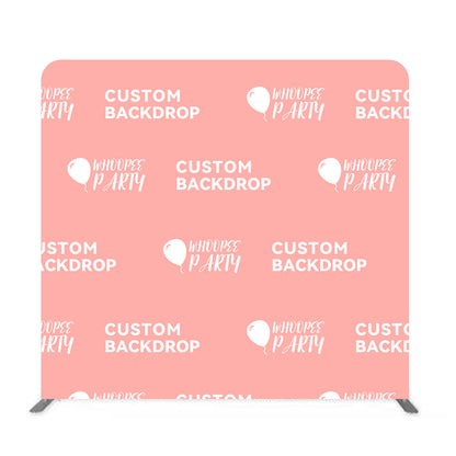 Custom 8*7.5ft Straight Background Cover With Stand For Party Event
