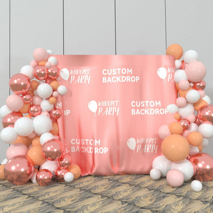 We Wish You A Happy Birthday Party Decoration Fabric Backdrop