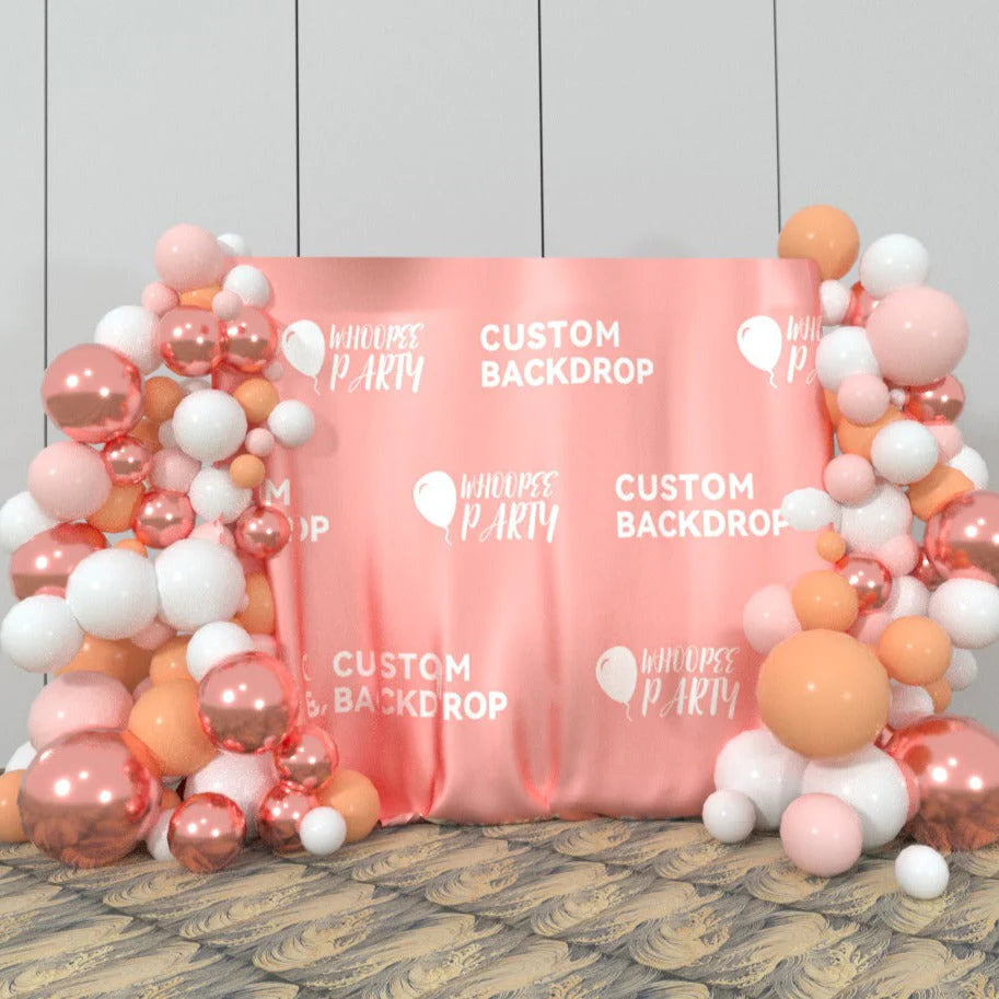 Rose Gold 21TH Birthday Party Decoration Fabric Backdrop