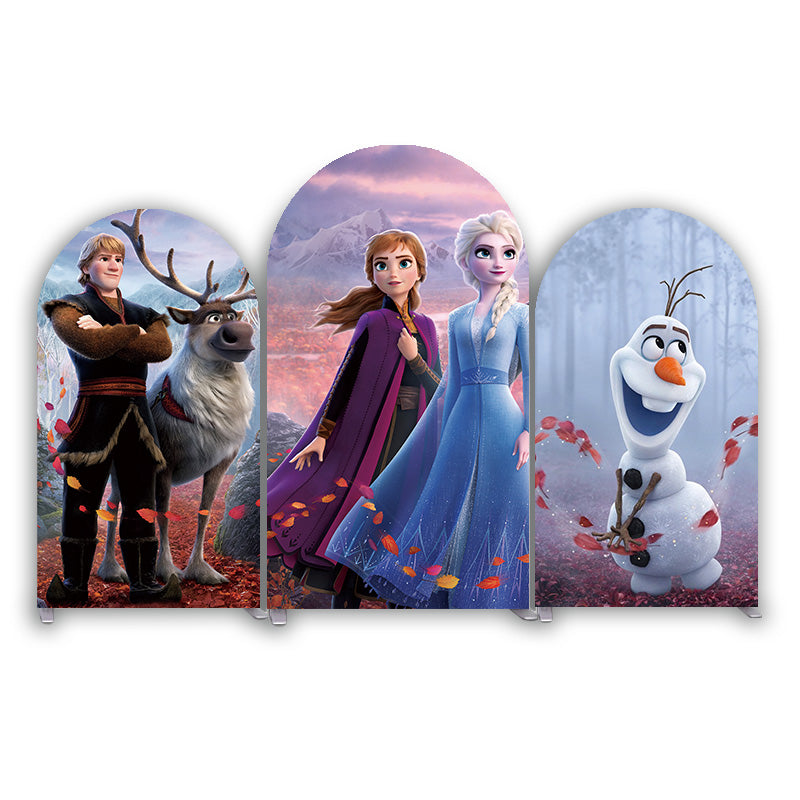 Frozen Theme Birthday Party Arch Backdrop Cover