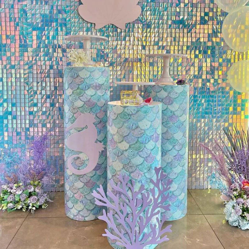 Iridescence Birthday Wedding Baby Shower Sequin Shimmer Backdrop Wall